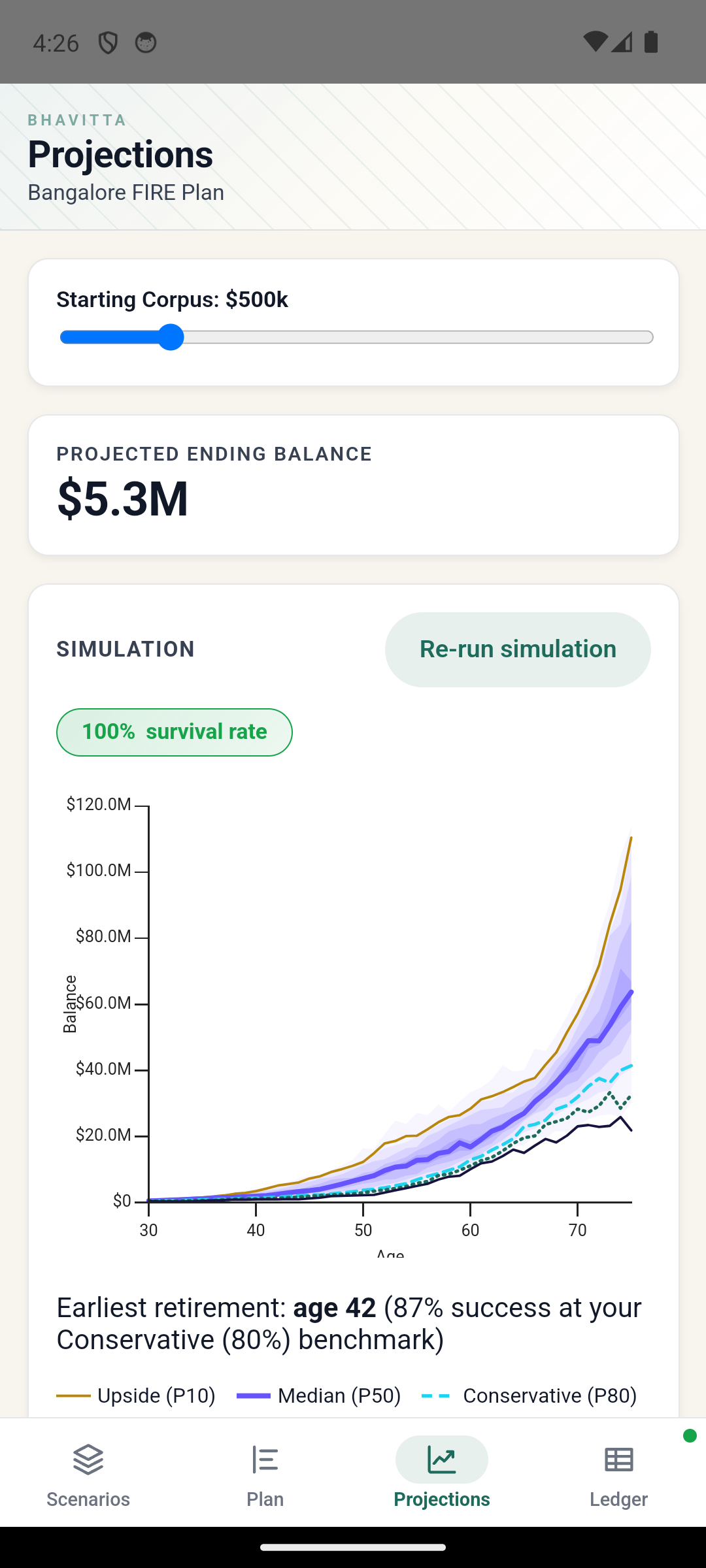 Projections on Android