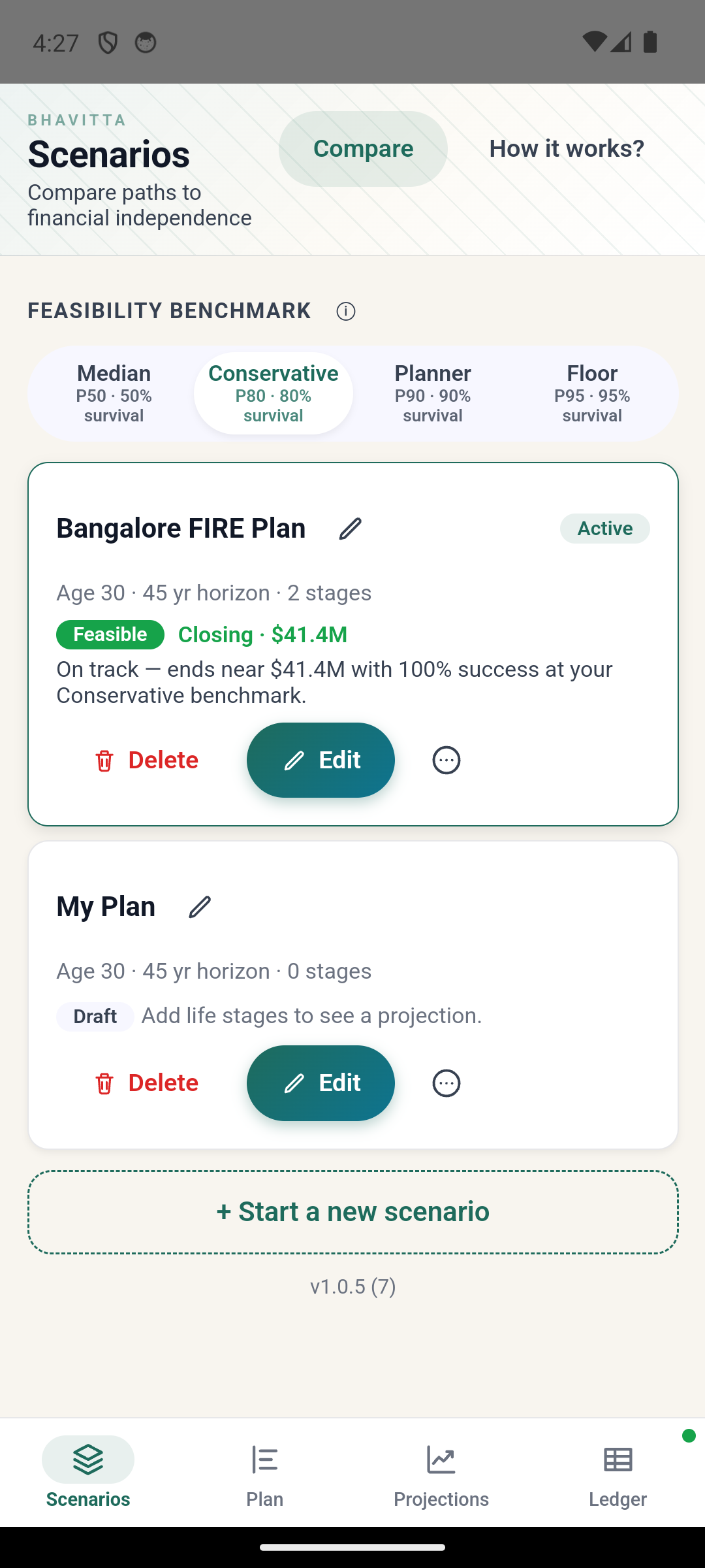 Scenarios on Android